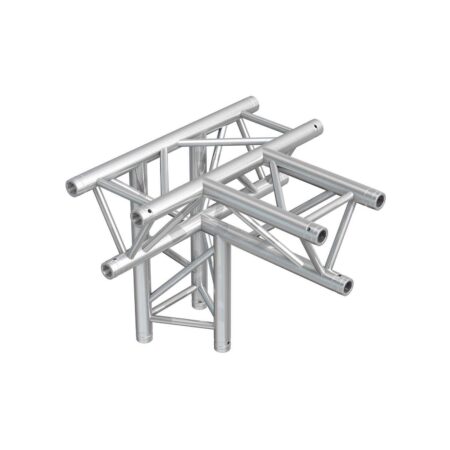 BeamZ Truss P33-T42 driehoek truss T-stuk 4-weg - Apex down | BeamZ Professional