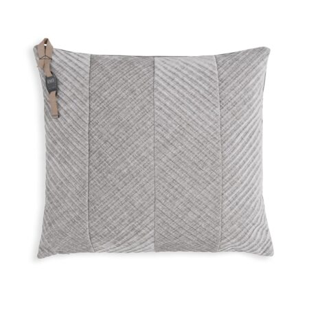 Beau kussen licht grijs 50 x 50 | Knit Factory