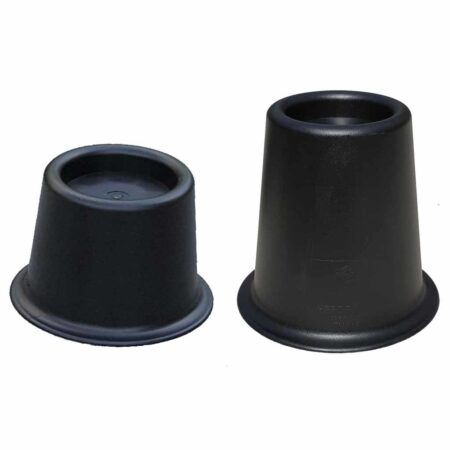 Bedverhogers klossen 9 cm | Per set van 4 stuks | Stoelverhogers | Meubelverhogers | Zwart | PR60706-S | ThuiszorgwinkelXL