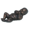 Beeld Baby ligt op rug met flesje | Tenax