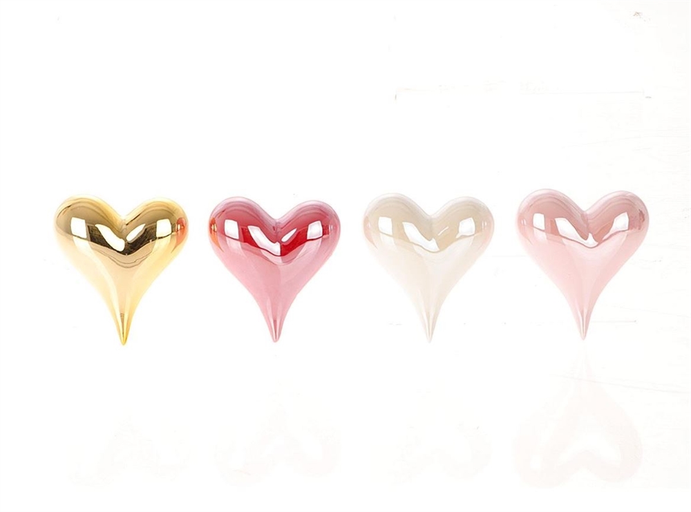 Beeld Hart 9x8x4cm 4 assorti | HBX natural living