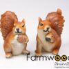 Beeld eekhoorn etend 16x9x18cm | Farmwood Animals