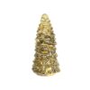 Beeld everlands kunstkerstboom glas LED goud 20cm | Svenska Living