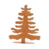 Beeld everlands kunstkerstboom metaal roest H30cm | HBX natural living