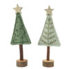 Beeld everlands kunstkerstboom vilt groen 20cm | Decoris