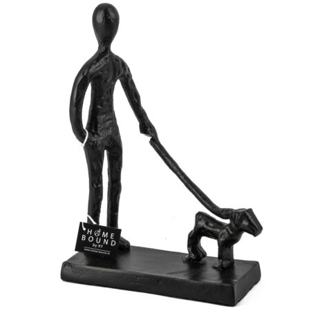 Beeld man met hond zwart | Homebound
