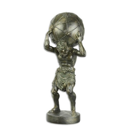 Beeldje Atlas met wereldbol | DecoImport