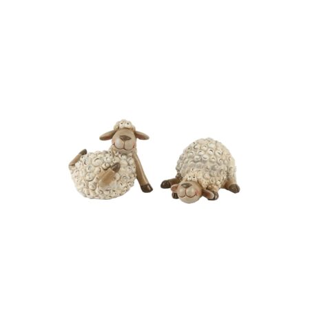 Beeldje Schaap beige klein 14x11