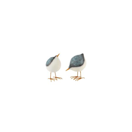 Beeldje Vogel rond klein 2 ass 7x5
