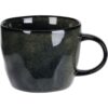 Beker Aardewerk 350ml Zwart/ Blauw |