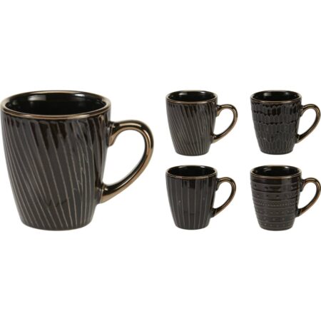 Beker aardewerk 200ml 4ass doos a 12st | Excellent Houseware