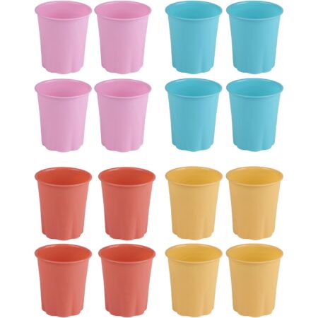 Beker plastic set van 4 stuks | Merkloos