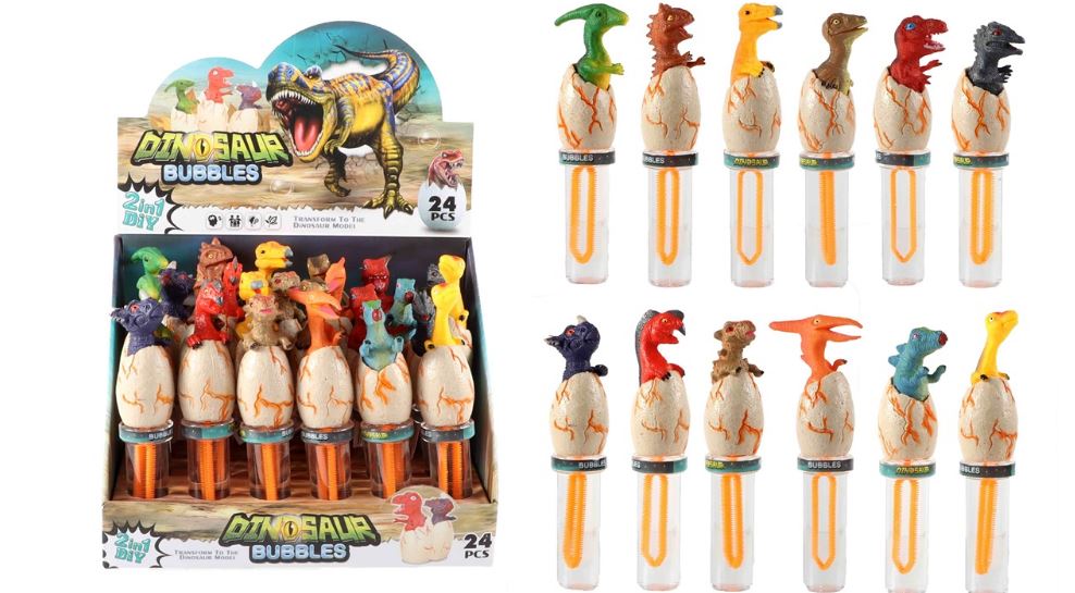 Bellenblaas dino 17cm 50ml | Merkloos