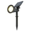 Bend PIR solar prikspot - Bewegingssensor en schemerschakelaar - 3000K warm wit - 2 lichtstanden - 300 lumen - 6-9 uur brandtijd - IP65 waterdicht | HOFTRONIC