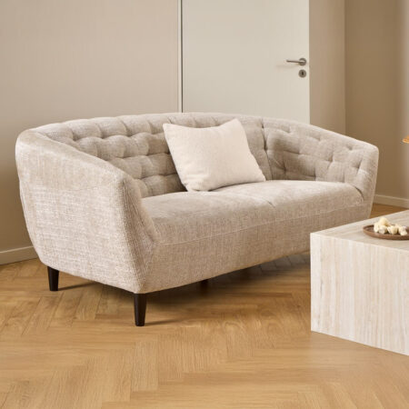 Bendt 3-zits Bank Loes Chenille - Beige | Bendt