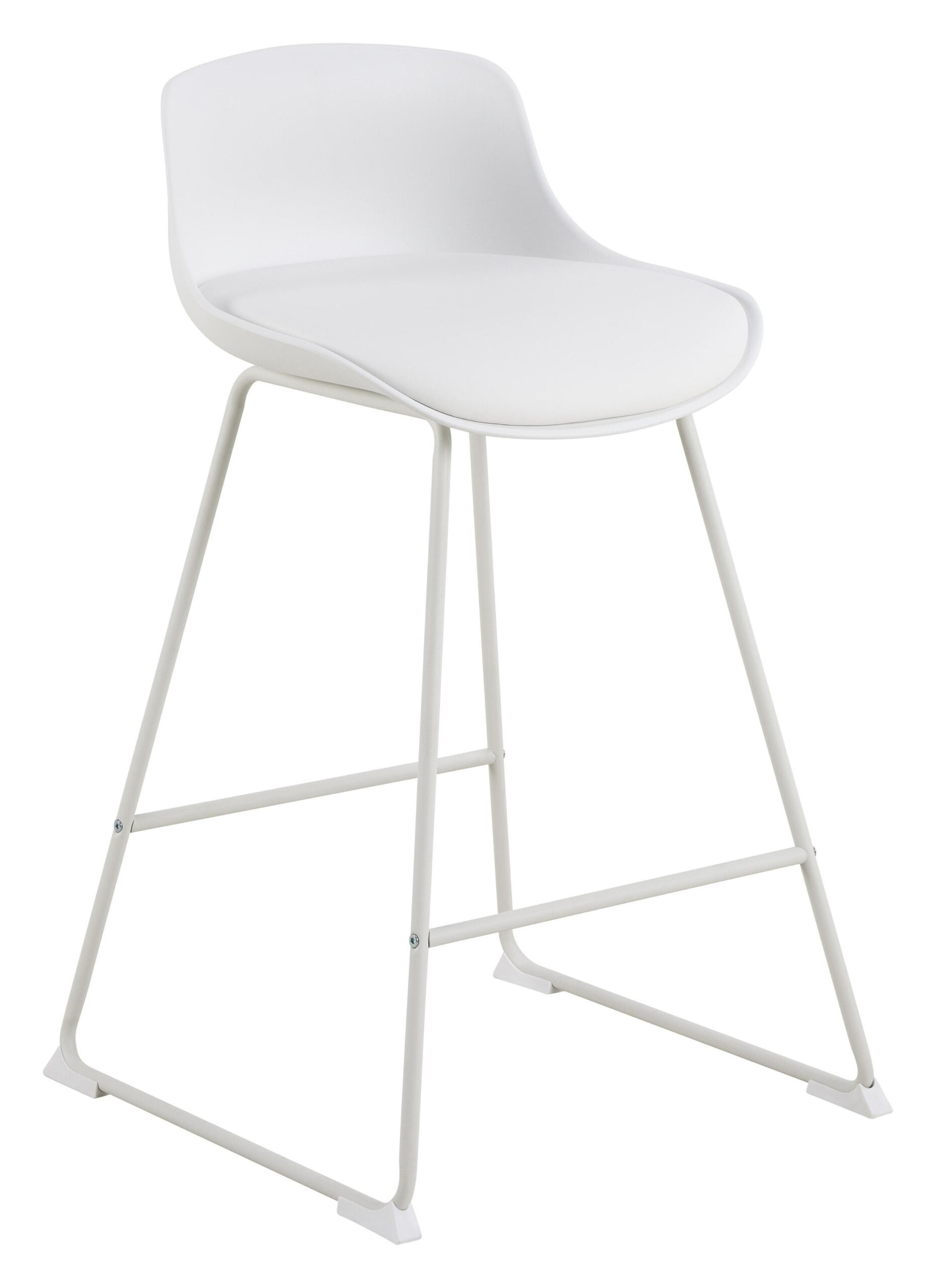 Bendt Barkruk Pelle Kunststof - Wit (zithoogte 66cm) | Bendt