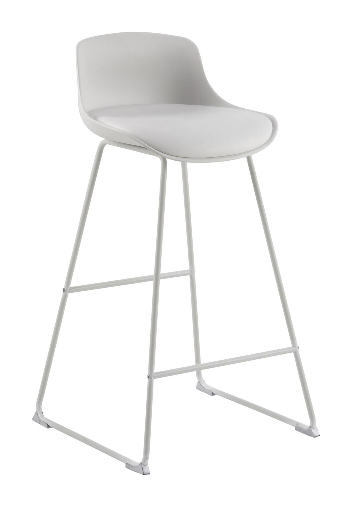 Bendt Barkruk Pelle Kunststof - Wit (zithoogte 76cm) | Bendt