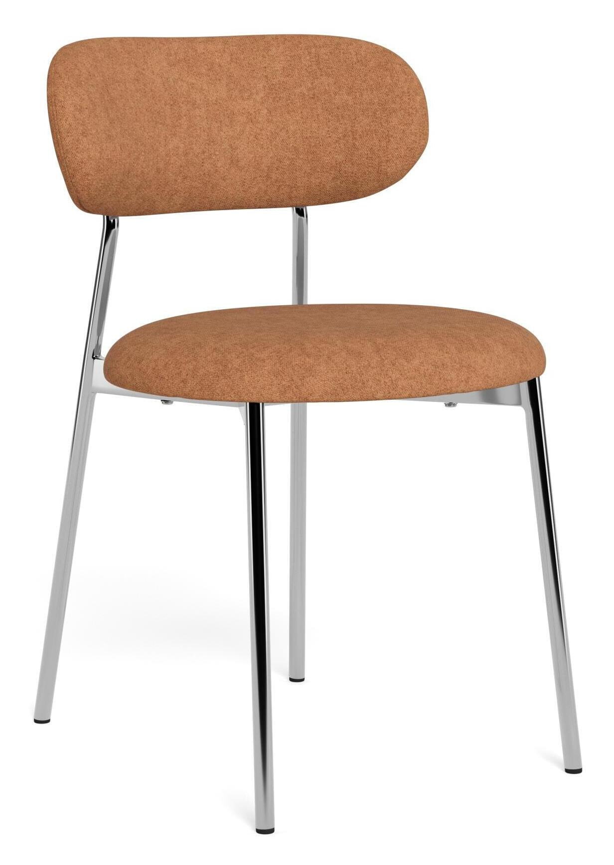 Bendt Eetkamerstoel Antroine Chenille - Terra / Chroom | Bendt