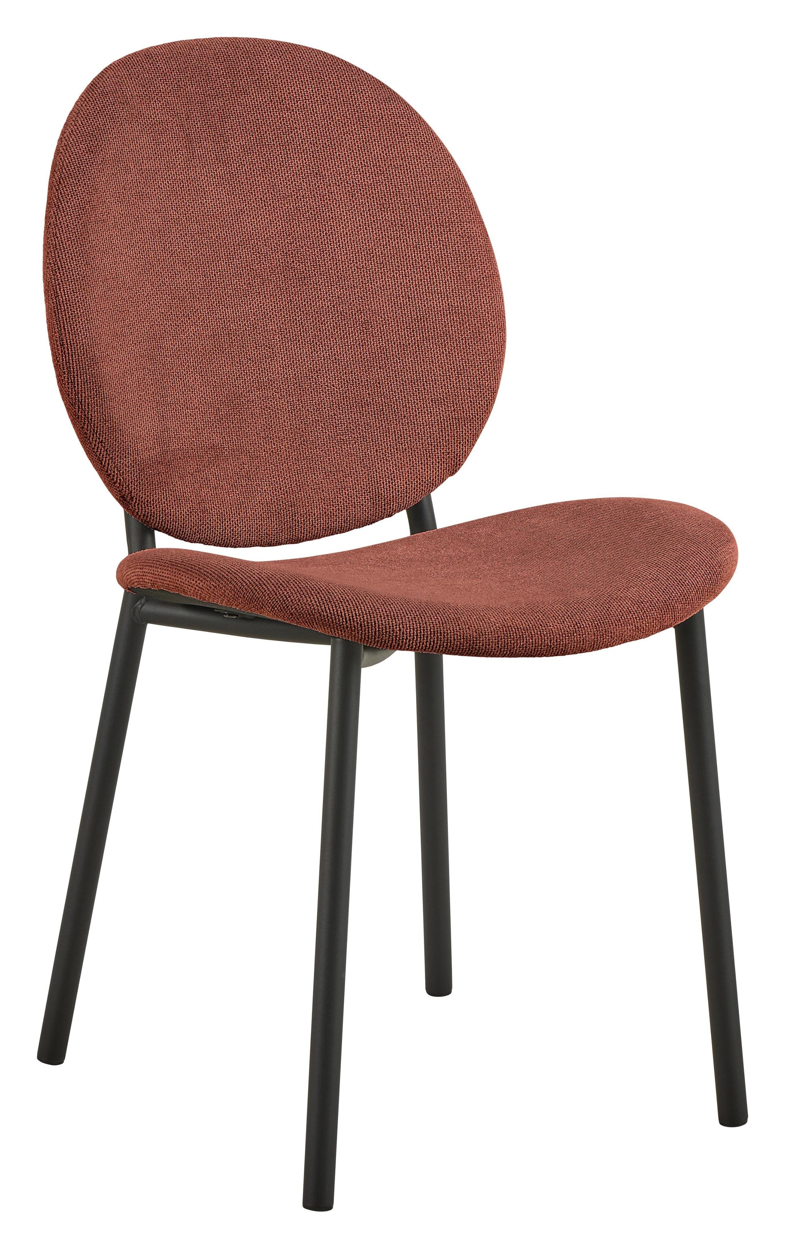 Bendt Eetkamerstoel Vic Geweven stof - Terracotta | Bendt