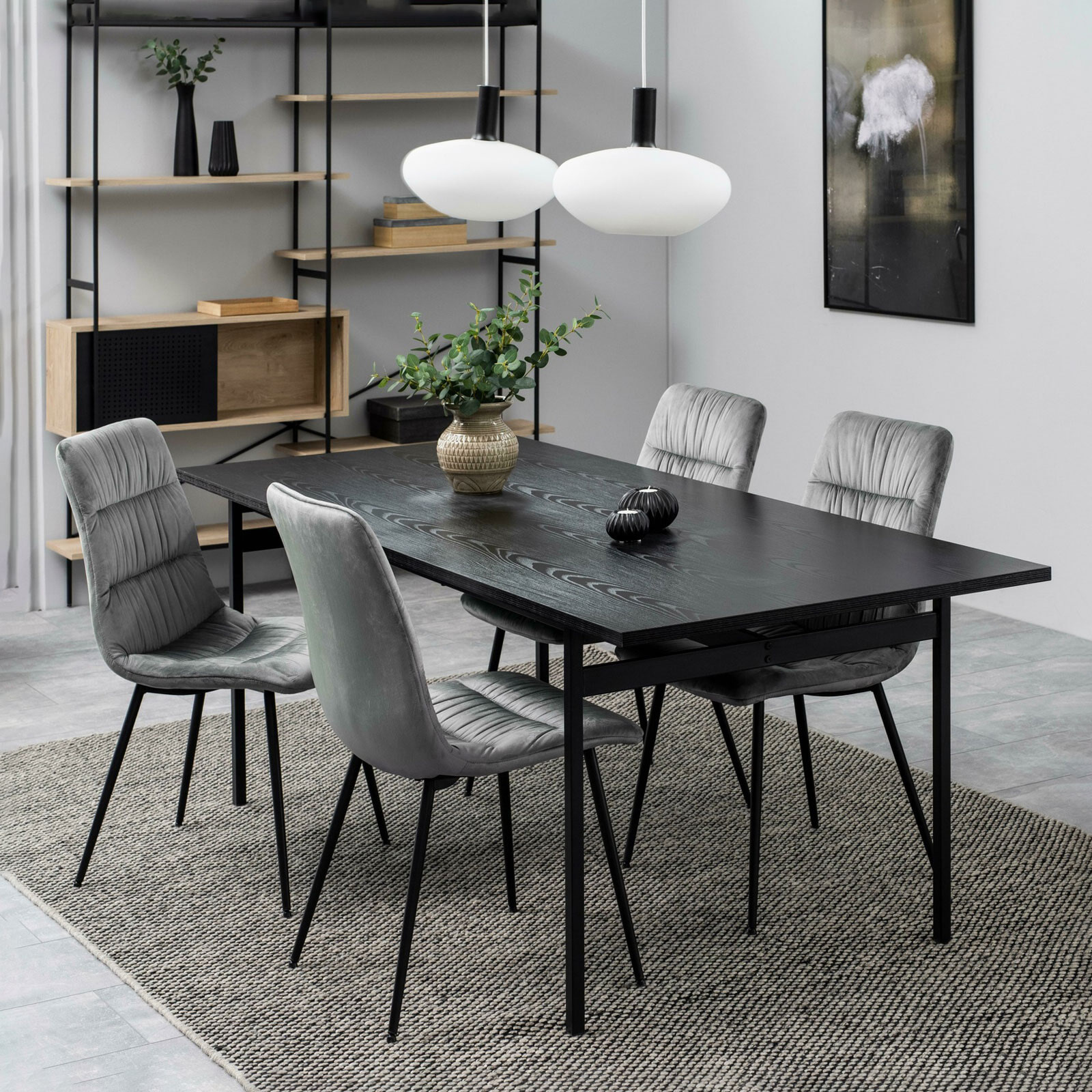 Bendt Eettafel Mick 200 x 90cm - Zwart | Bendt