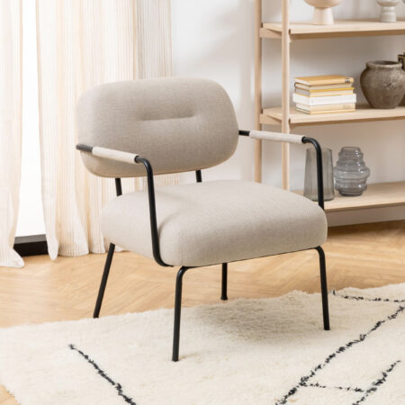 Bendt Fauteuil Calyn Stof - Beige | Bendt