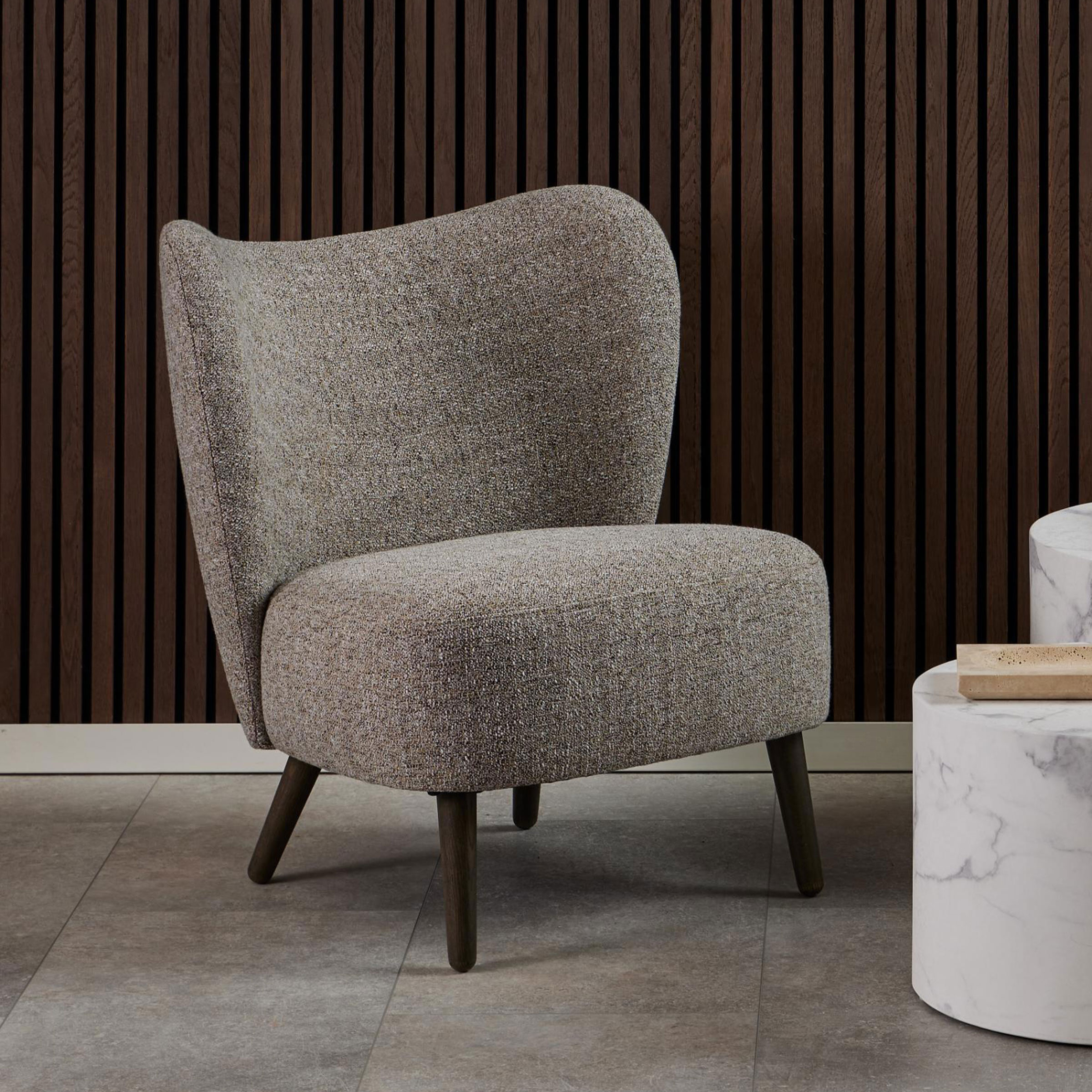 Bendt Fauteuil Napolean Bouclé - Mokka | Bendt
