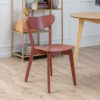 Bendt Houten Eetkamerstoel Torkil - Terracotta | Bendt