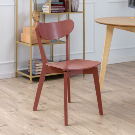 Bendt Houten Eetkamerstoel Torkil - Terracotta | Bendt