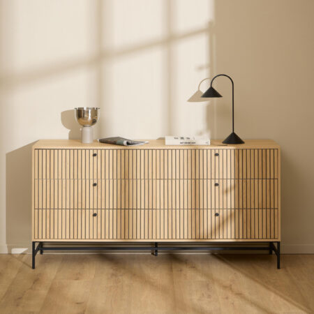 Bendt Ladekast Davon Eikenlook 158cm