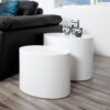 Bendt Ovale Salontafel Petrine Set van 2 stuks - Hoogglans wit - Ovaal | Bendt
