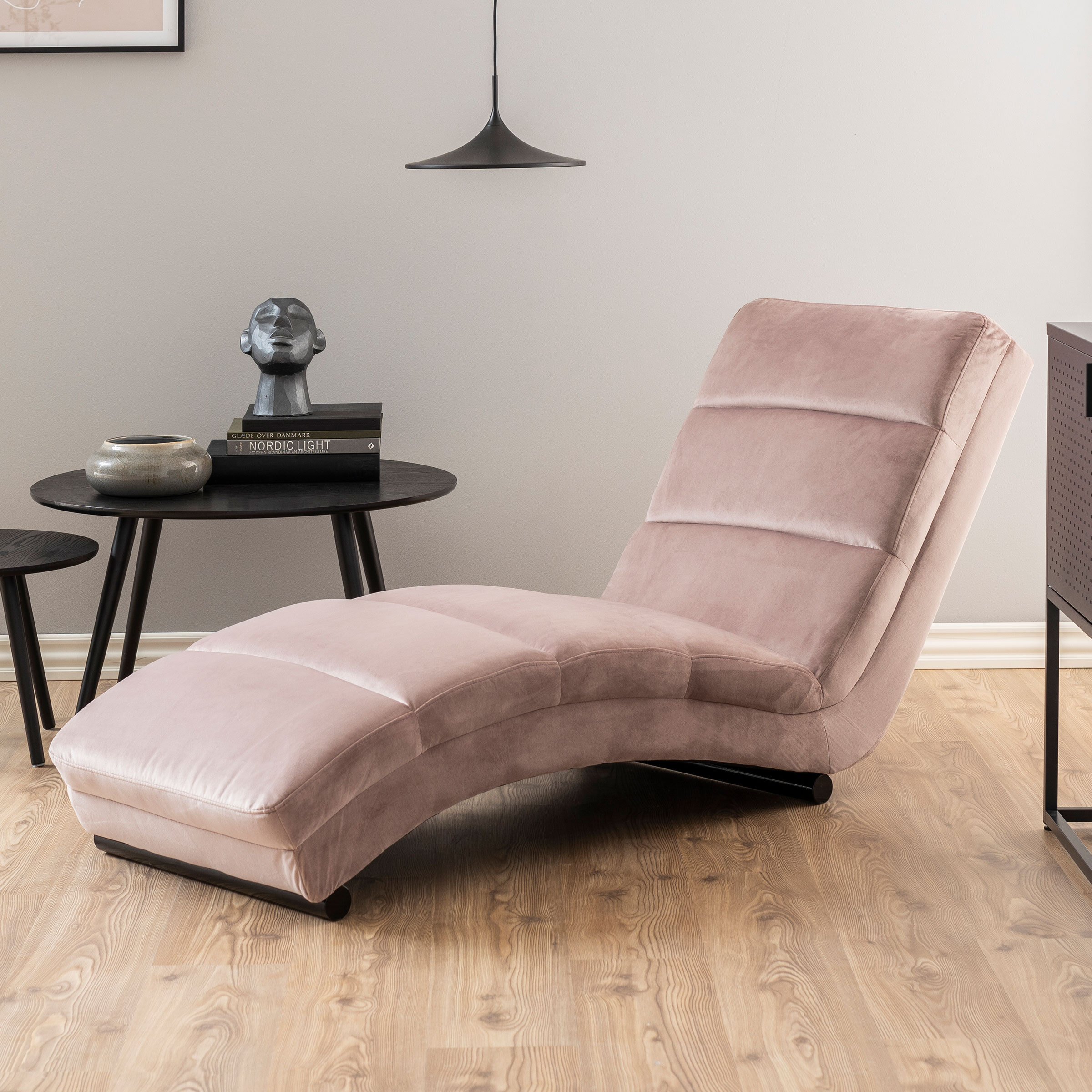 Bendt Relaxfauteuil Lauri Velvet - Dusty Rose | Bendt