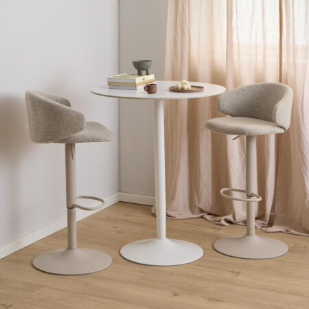 Bendt Ronde Bartafel Tempest Keramiek met marmerprint
