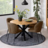 Bendt Ronde Eettafel Line Eiken