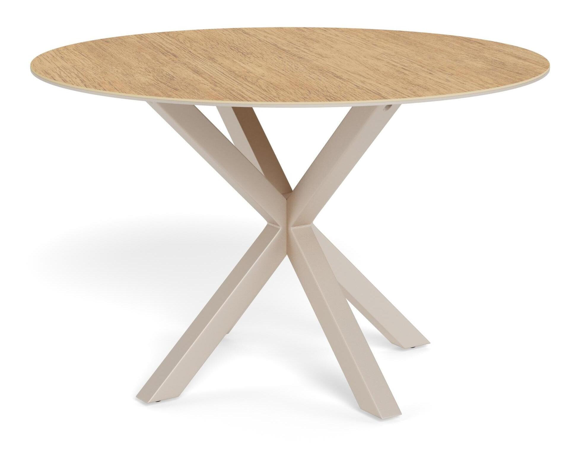 Bendt Ronde Eettafel Line Keramiek met eikenlook