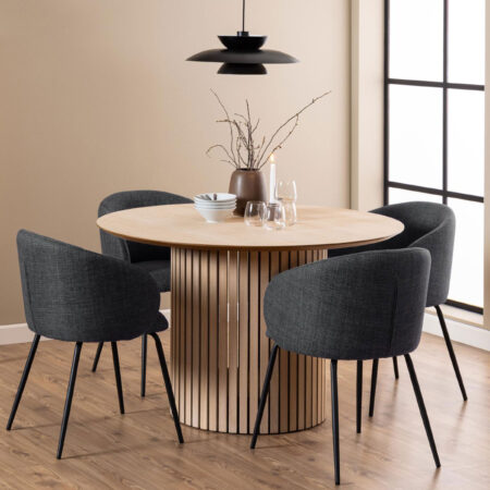 Bendt Ronde Eettafel Sharalyn Eiken