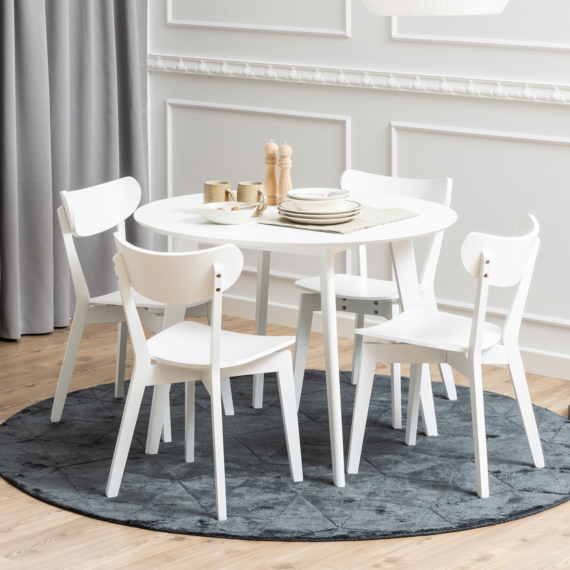 Bendt Ronde Eettafel Torkil 105cm - Wit | Bendt