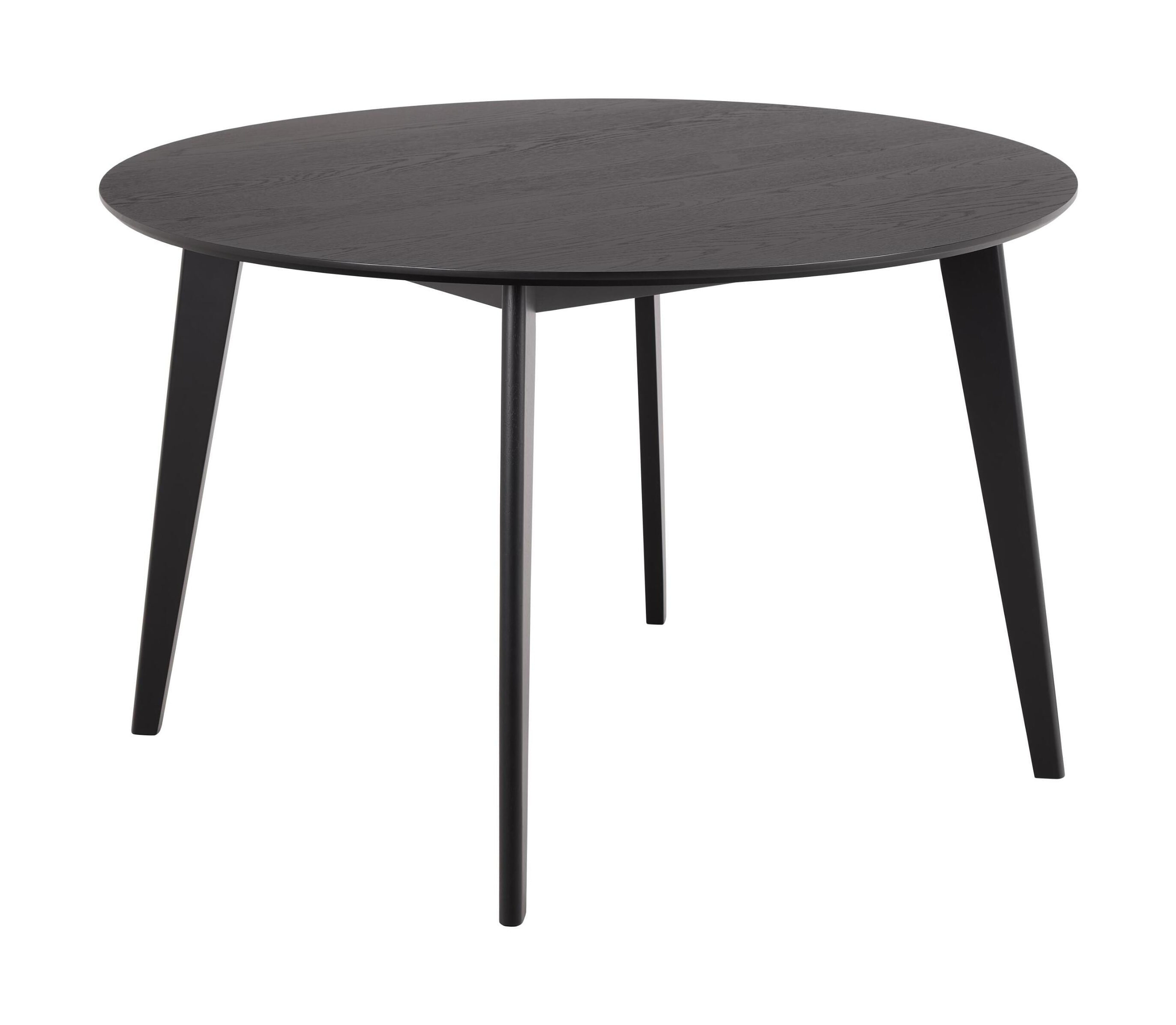 Bendt Ronde Eettafel Torkil 120cm Eikenfineer - Zwart | Bendt