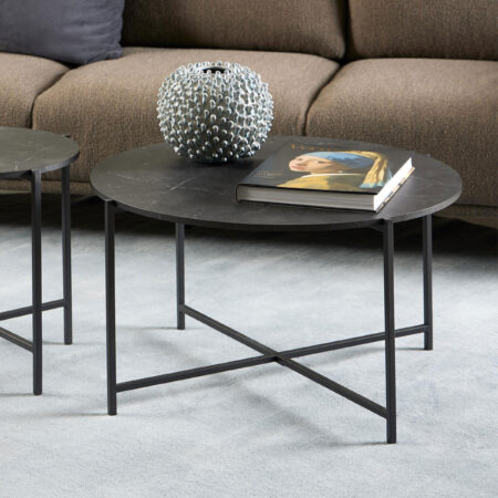 Bendt Ronde Salontafel Natally Marmerlook