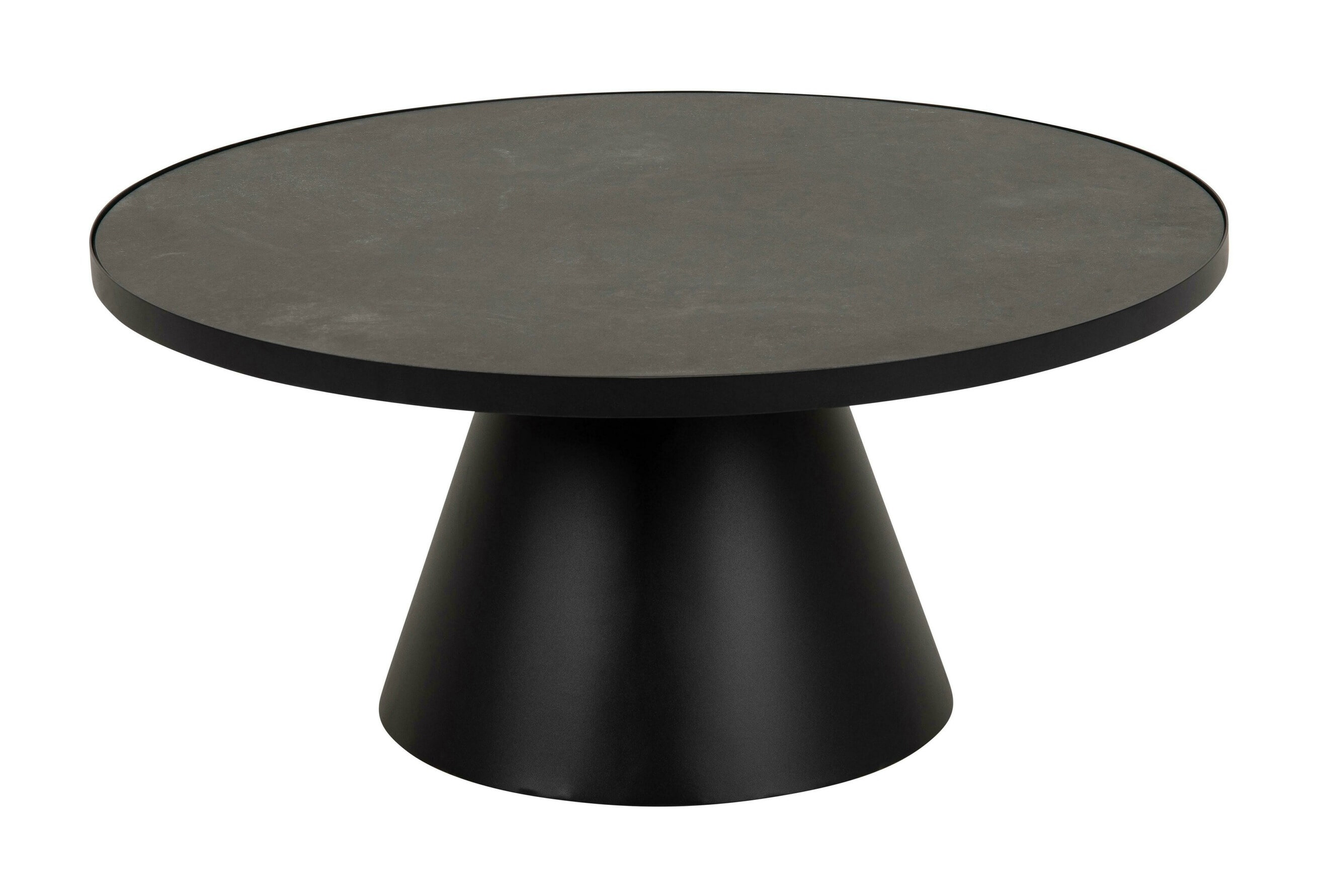 Bendt Salontafel Anemone Keramiek 86cm - Zwart - Rond | Bendt