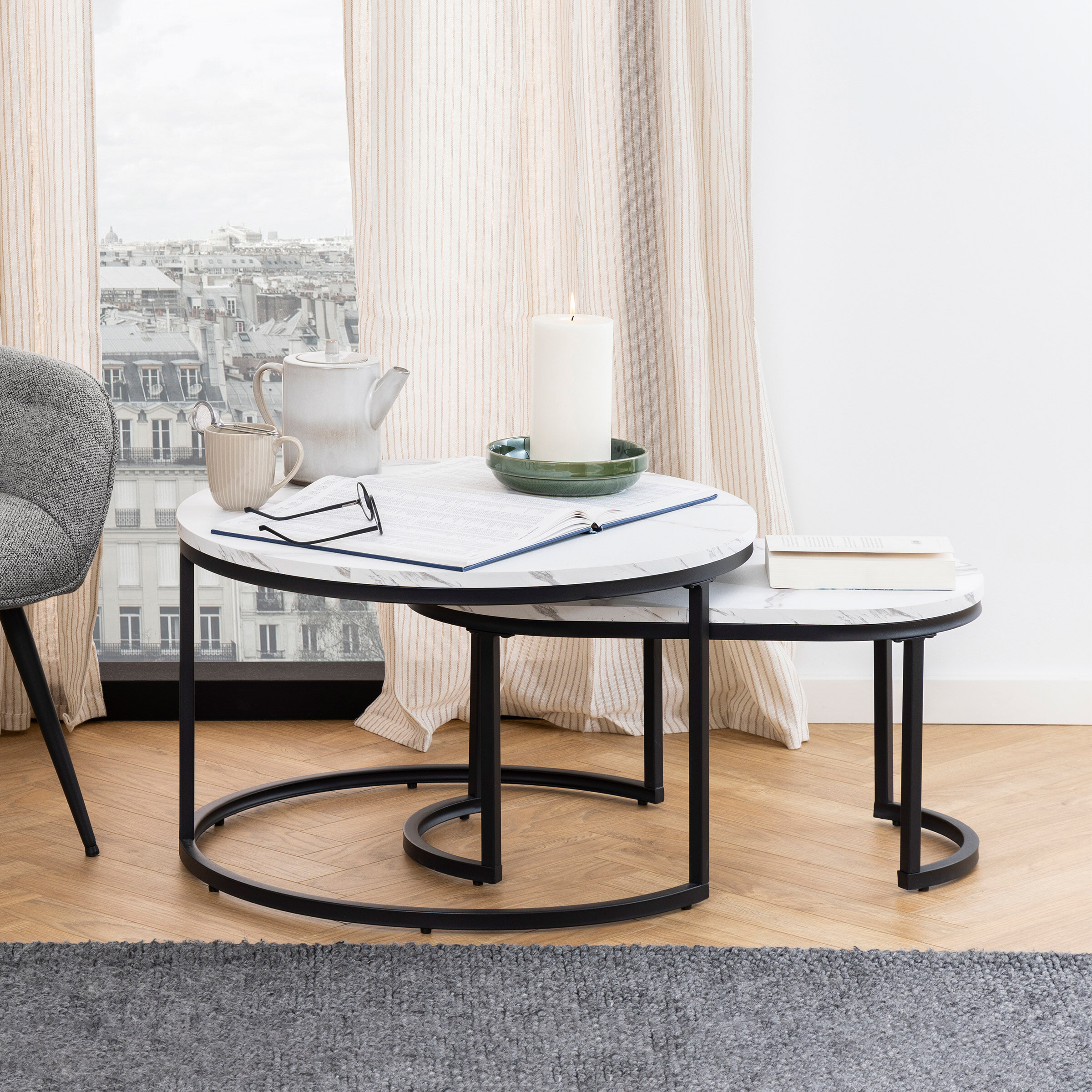 Bendt Salontafel Flemming Set van 2 stuks