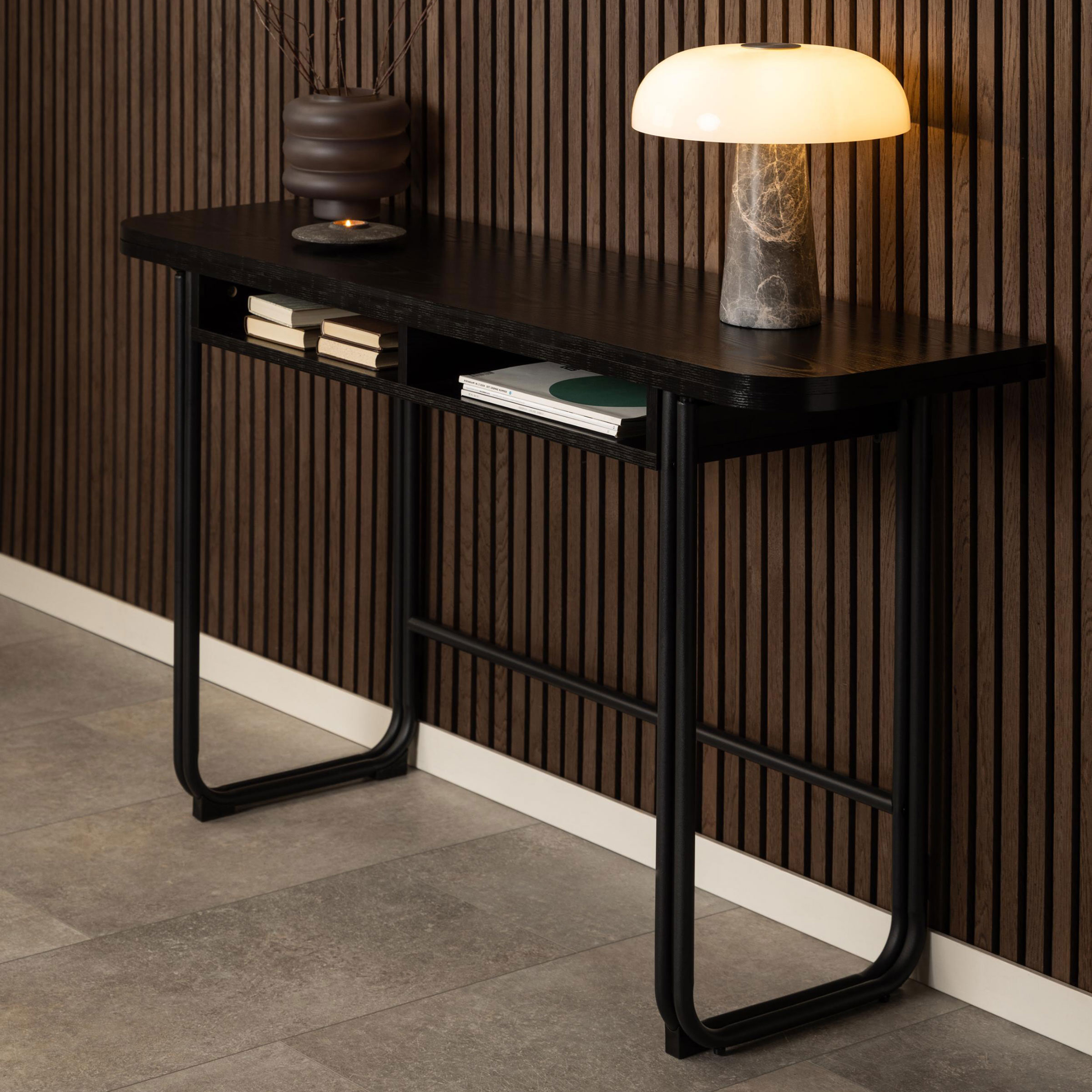 Bendt Sidetable/Eettafel Jaja 140 x 40/80cm - Zwart | Bendt