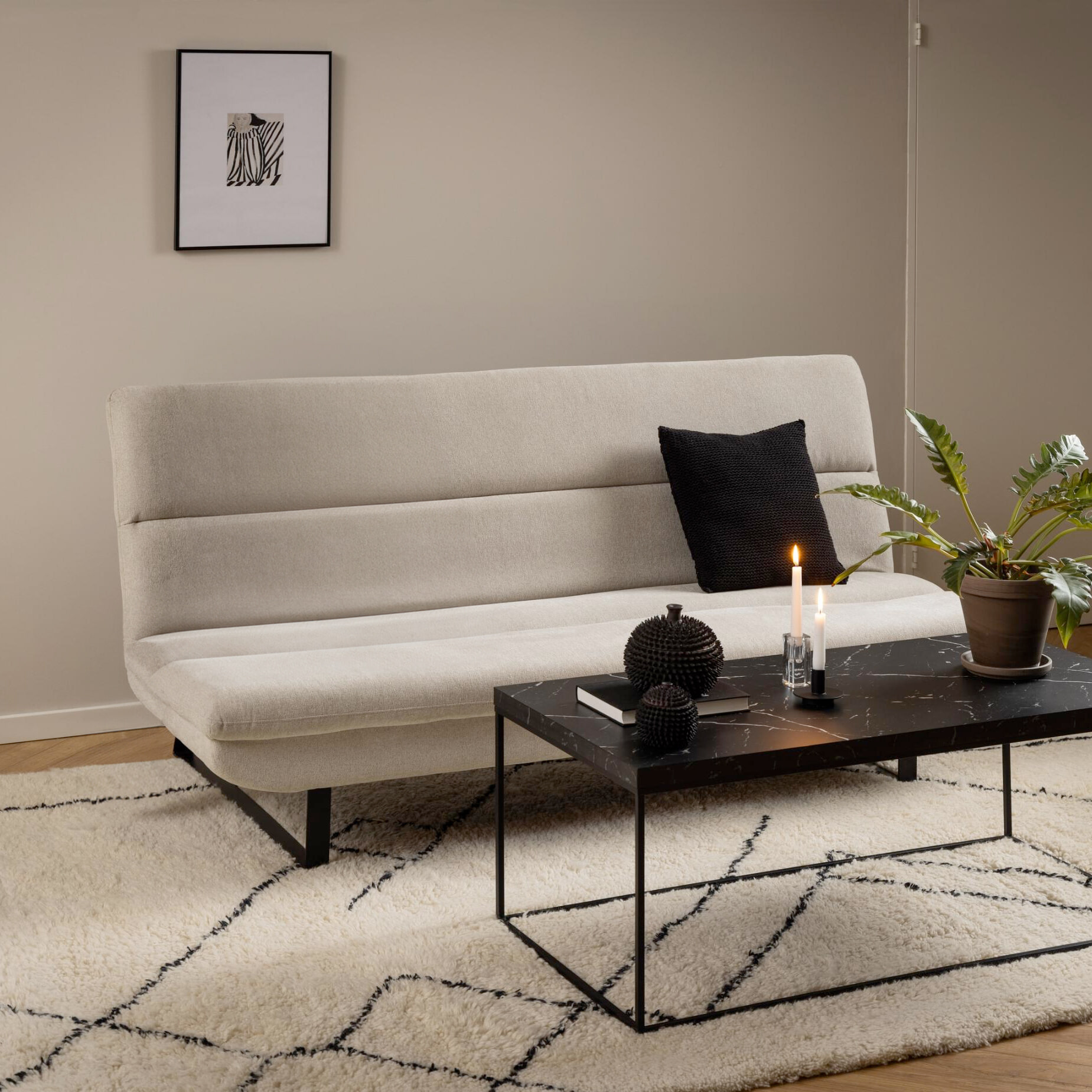 Bendt Slaapbank Mansoor - Beige | Bendt