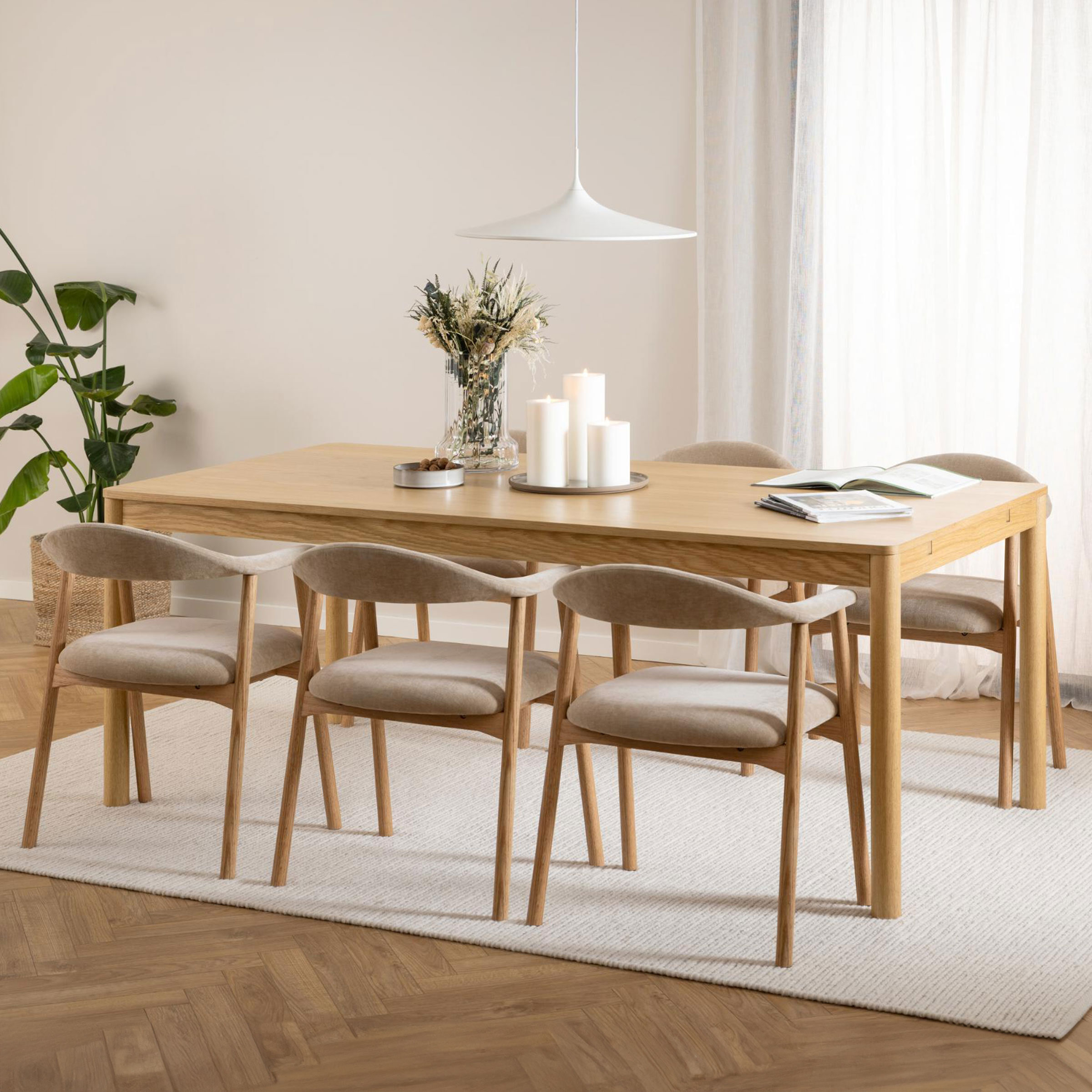Bendt Uitschuifbare Eettafel Jerad Eiken