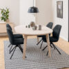 Bendt Uitschuifbare Ronde Eettafel Mads Eiken whitewash