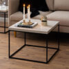 Bendt Vierkante Salontafel Maresa Travertine-look