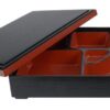Bento Box - Zwart/Rode Lakafwerking - 35 x 26 cm | Tokyo Design Studio