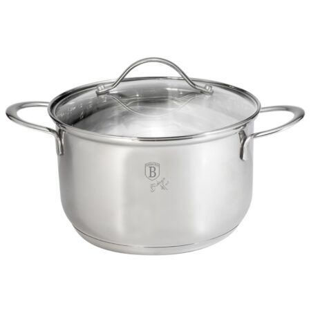 BerlingerHaus RVS pan 18x11 glas deksel | Berlingerhaus