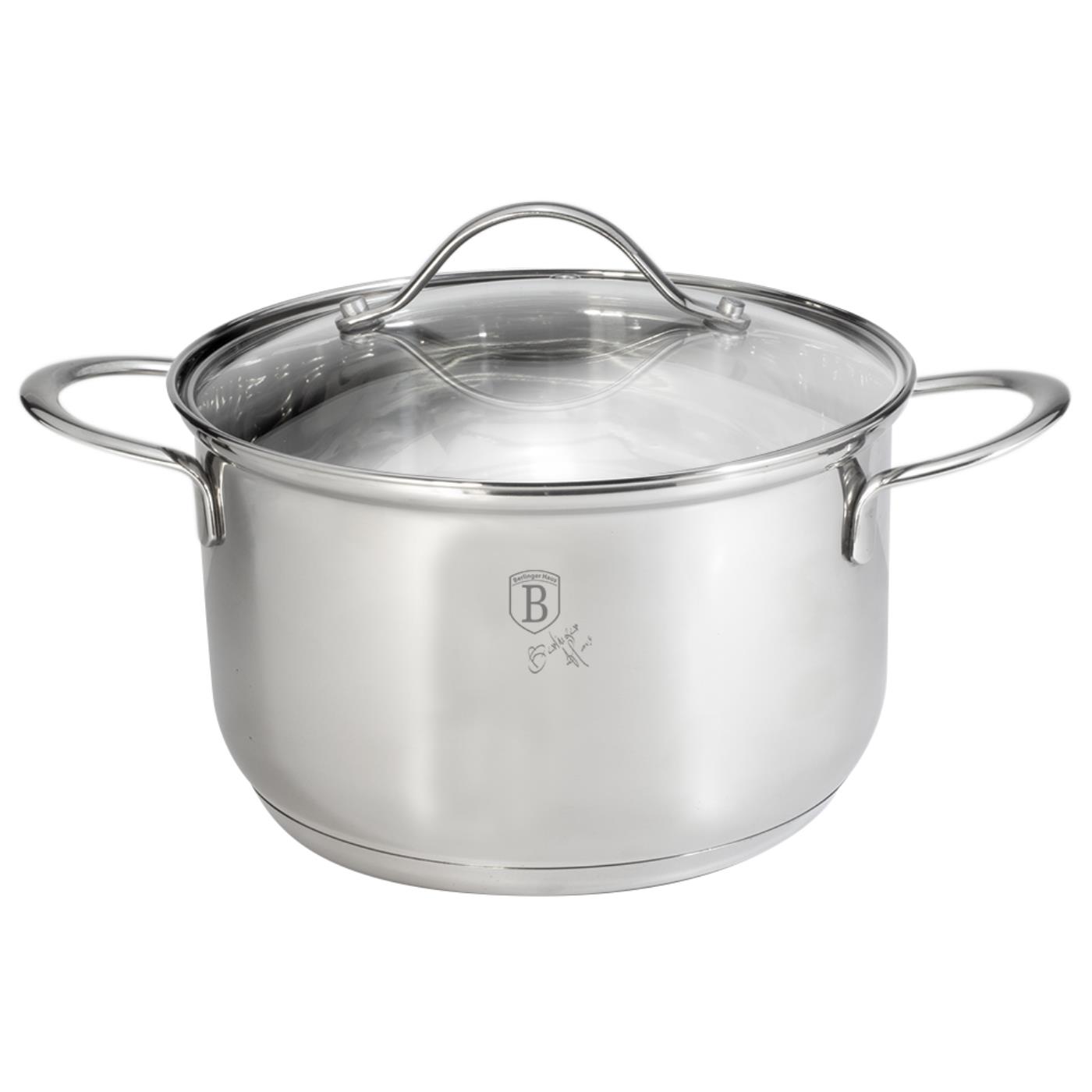 BerlingerHaus RVS pan 18x11 glas deksel | Berlingerhaus