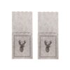 Bestekzakje rendier vilt set a 2 23x10cm | Svenska Living