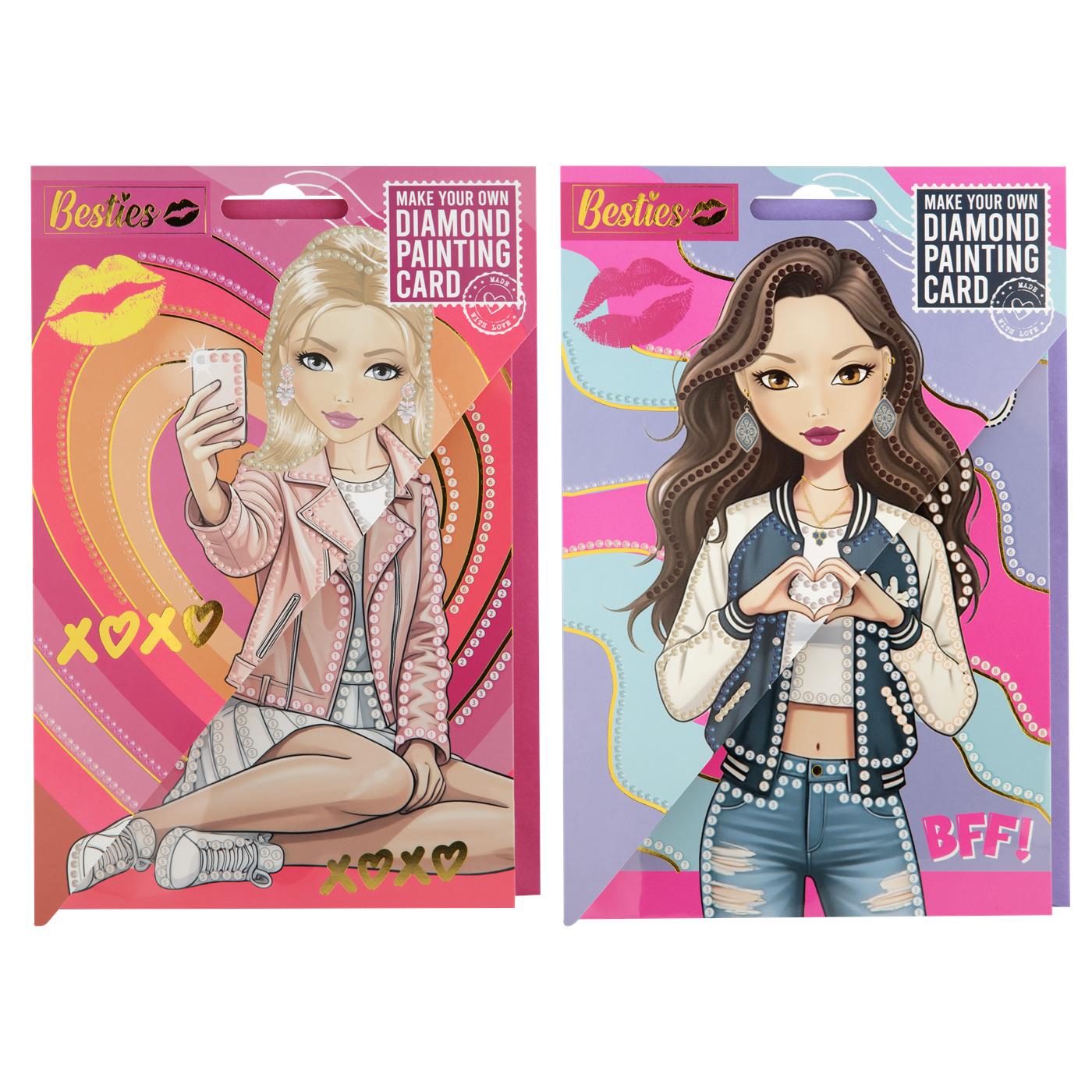 Besties Diamond painting kaart+envelop | Besties